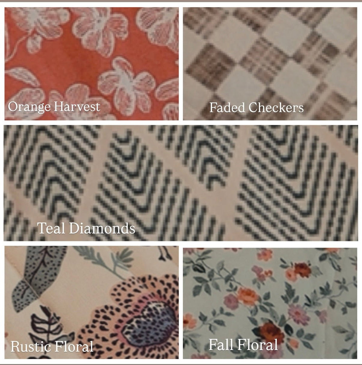 Harvest Collection Zip Pouches - Lolia's Studio