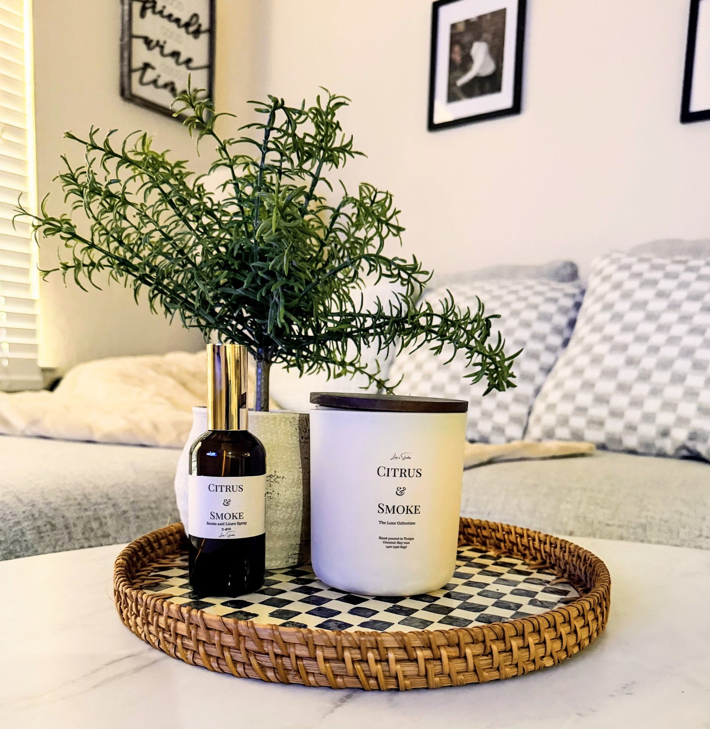 Citrus & Smoke Room & Linen Spray